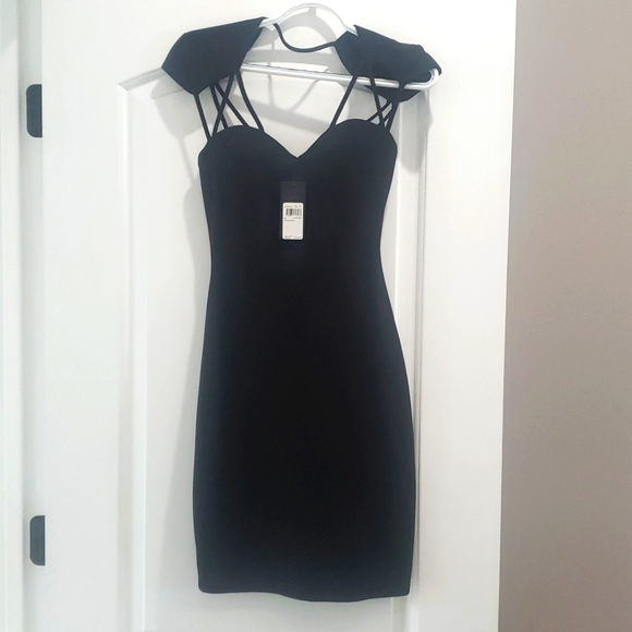 Guess Los Angeles strappy black dress sz small - Picture 1 of 3